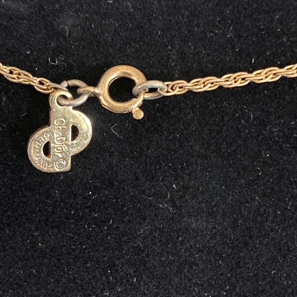Authentic Christian Dior‎ pendant and authentic chain - Picture 6 of 7